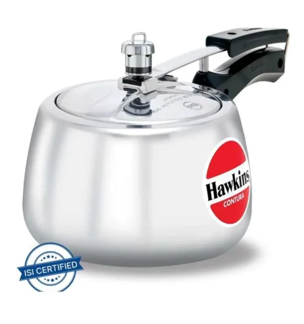 Hawkins Aluminium 3 Litre Classic Pressure Cooker, Induction Inner Lid Cooker, Pan Cooker, Best Cooker, Silver (Icl50) - Image 2
